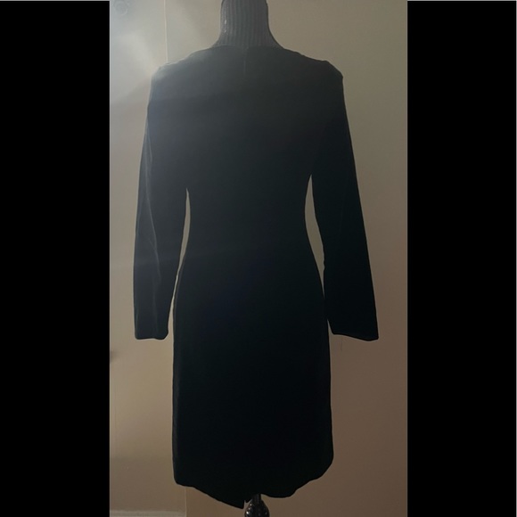 Vintage Laura Ashley Black Velvet Dress Size 6 - Picture 4 of 11